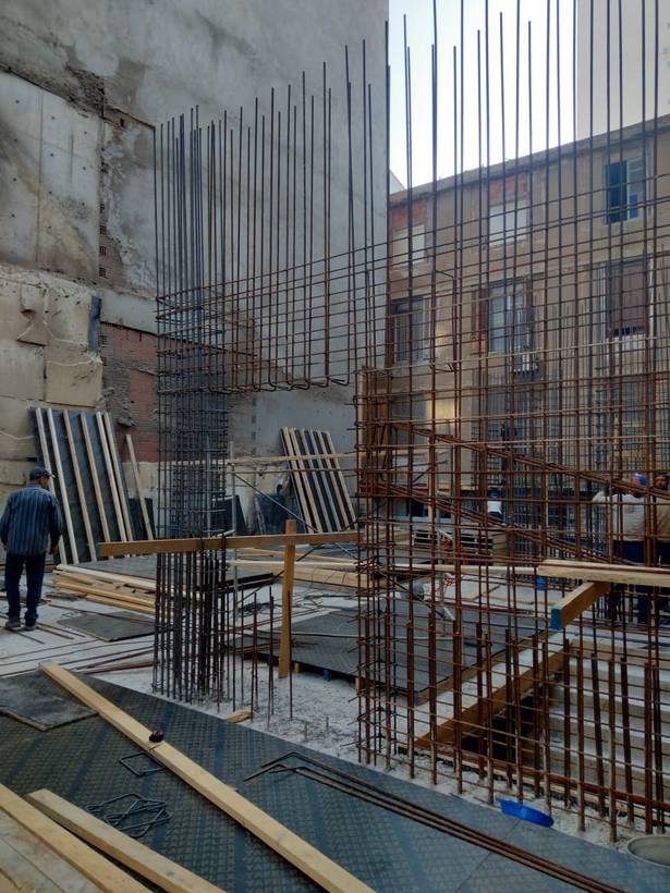 Ferraillage des voiles en béton armé – immeuble R+