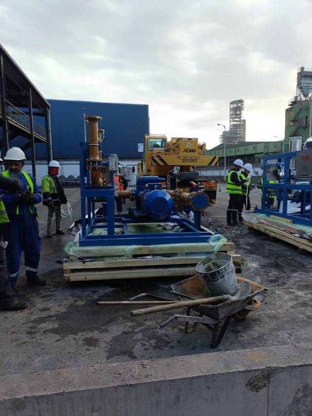 Mise en service d'un groupe motopompe sur site