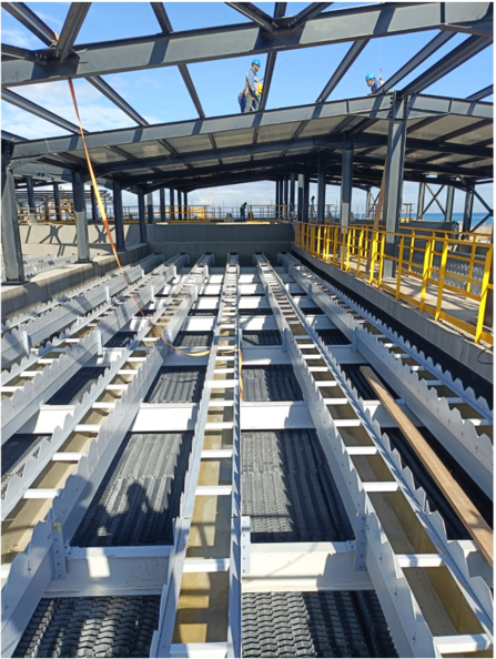 Charpente métallique, racks et réservoirs de stockage
